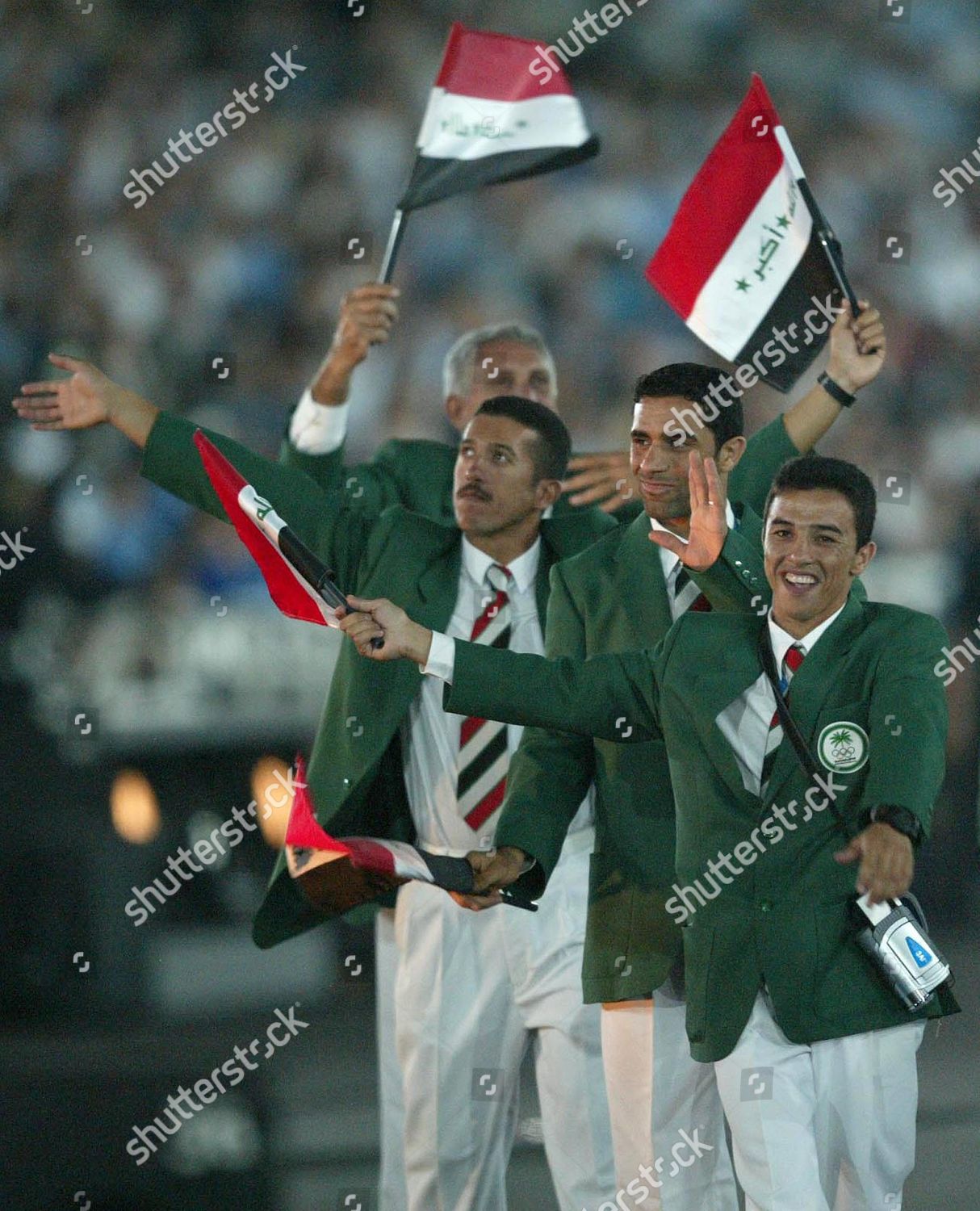 Members Iraqi Olympic Team Wave National Editorial Stock Photo Stock