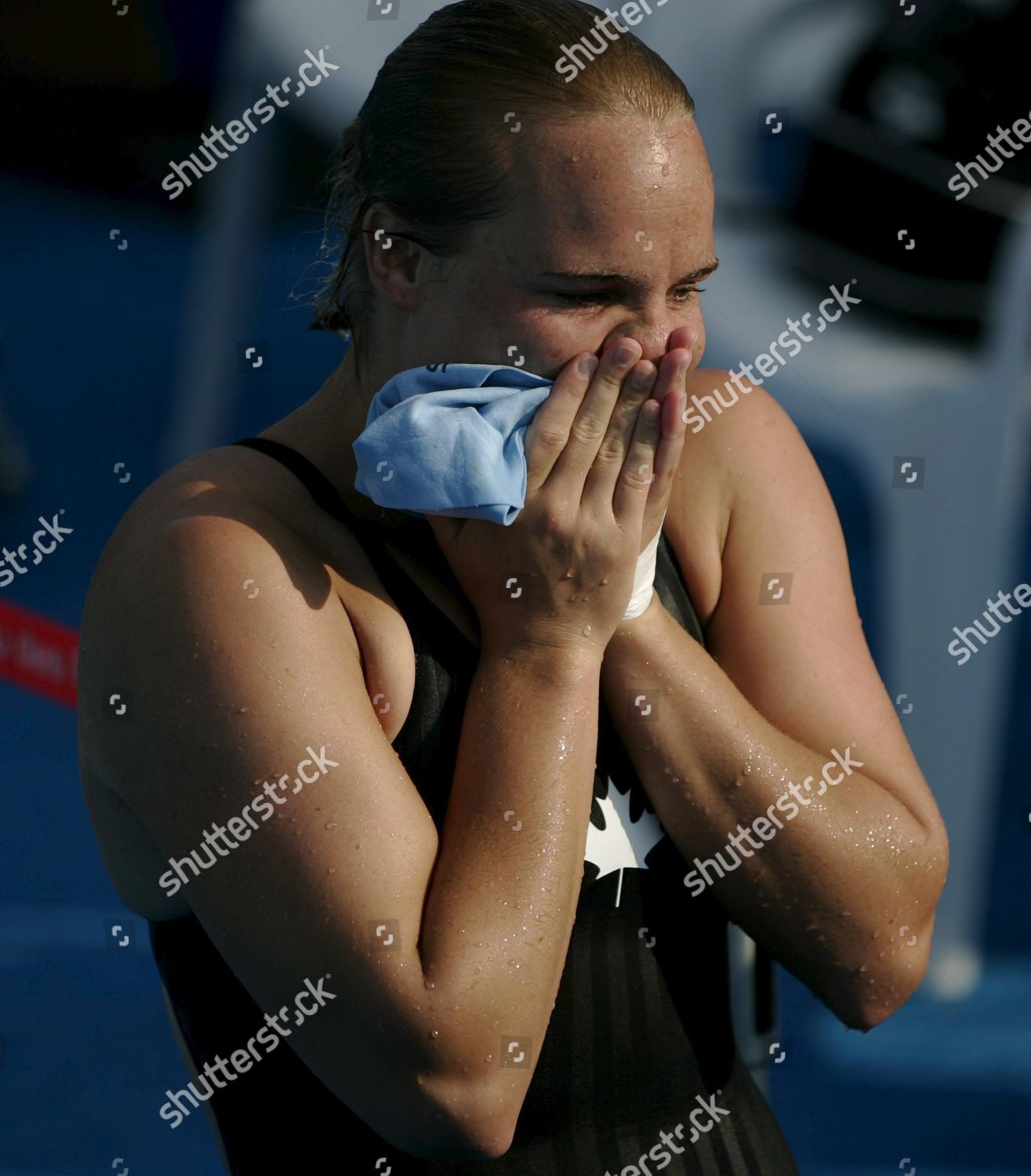 Blythe Hartley Canada Reacts After Winning Editorial Stock Photo