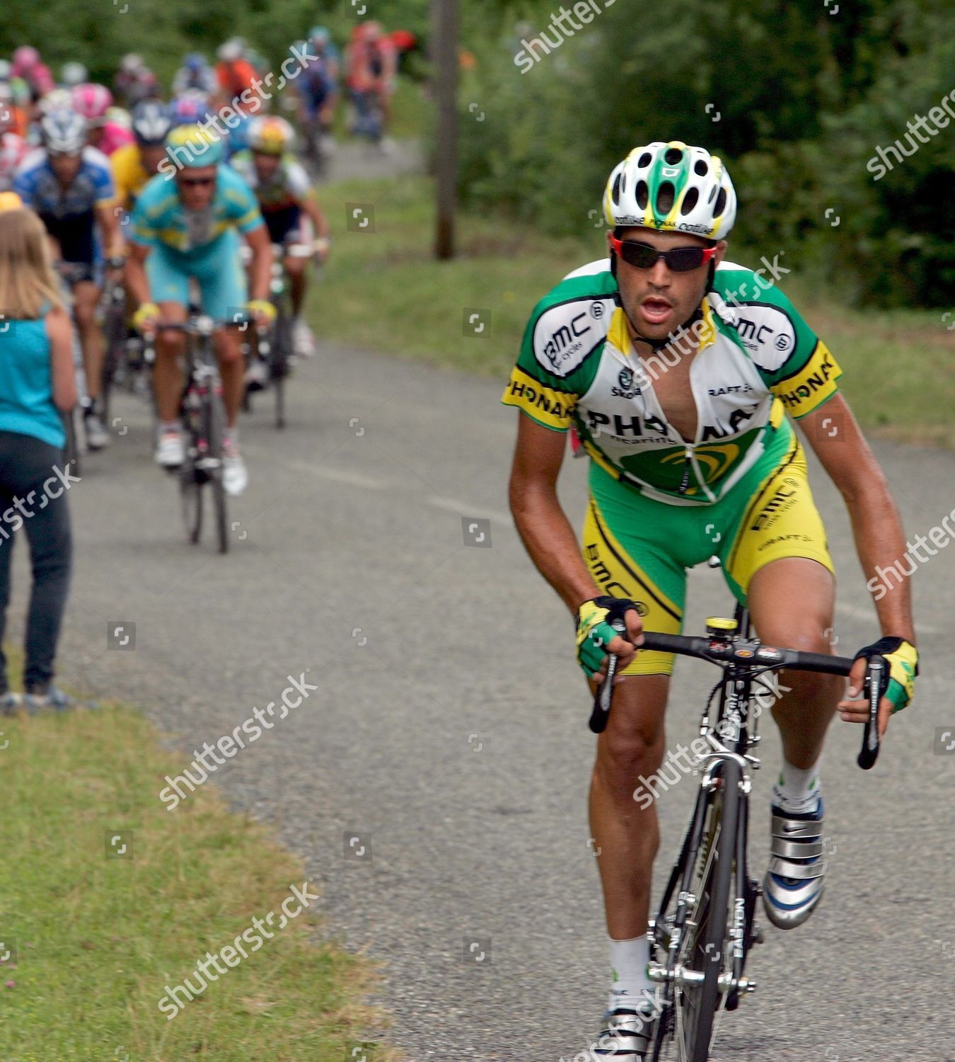 Maillot Cyclisme Oscar Pereiro – Phonak, Tour De France, Porté Et Signé