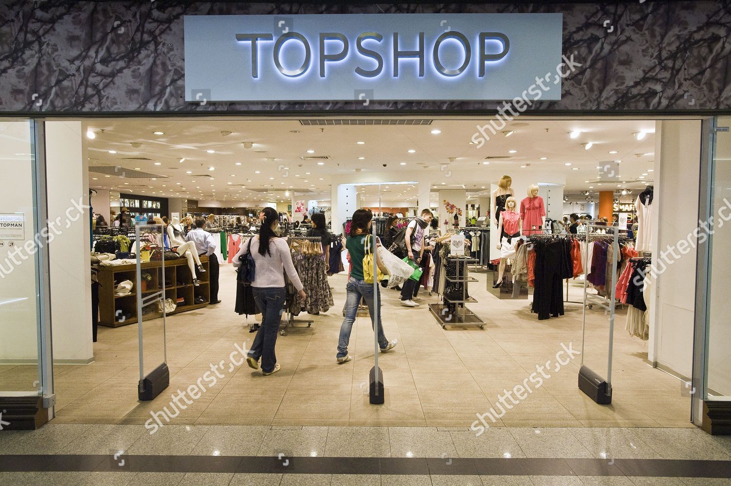 Topshop Womens Clothes Store Inside Okhotny Ryad Editorial Stock