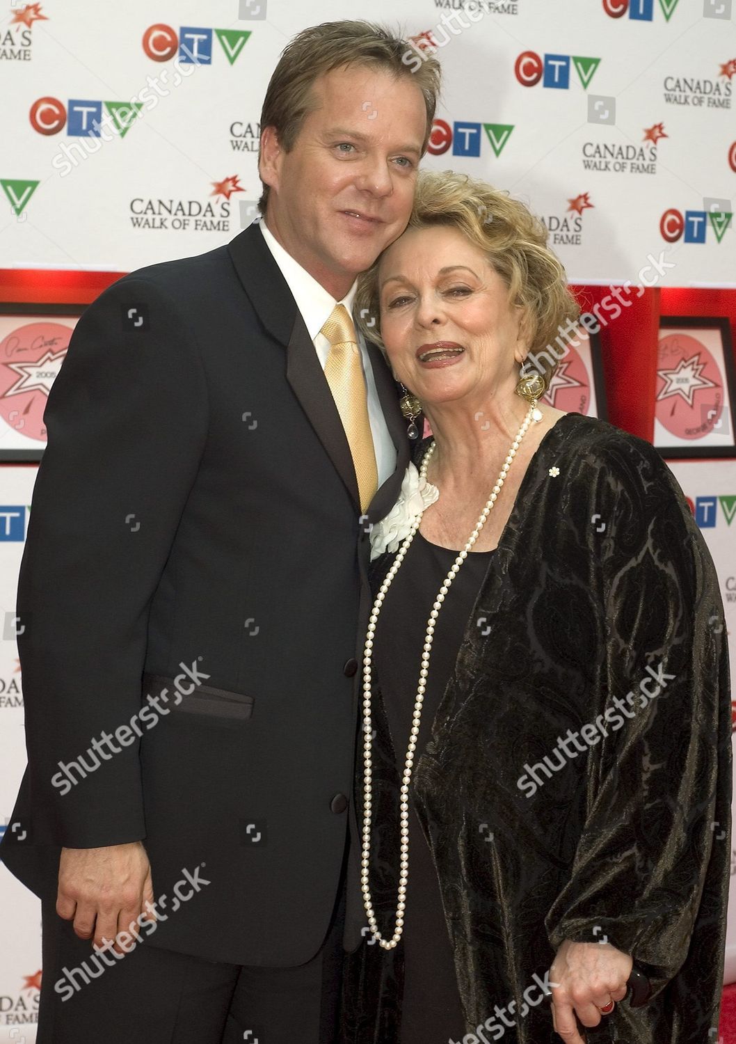 Actor Kiefer Sutherland L His Mother Editorial Stock Photo - Stock ...