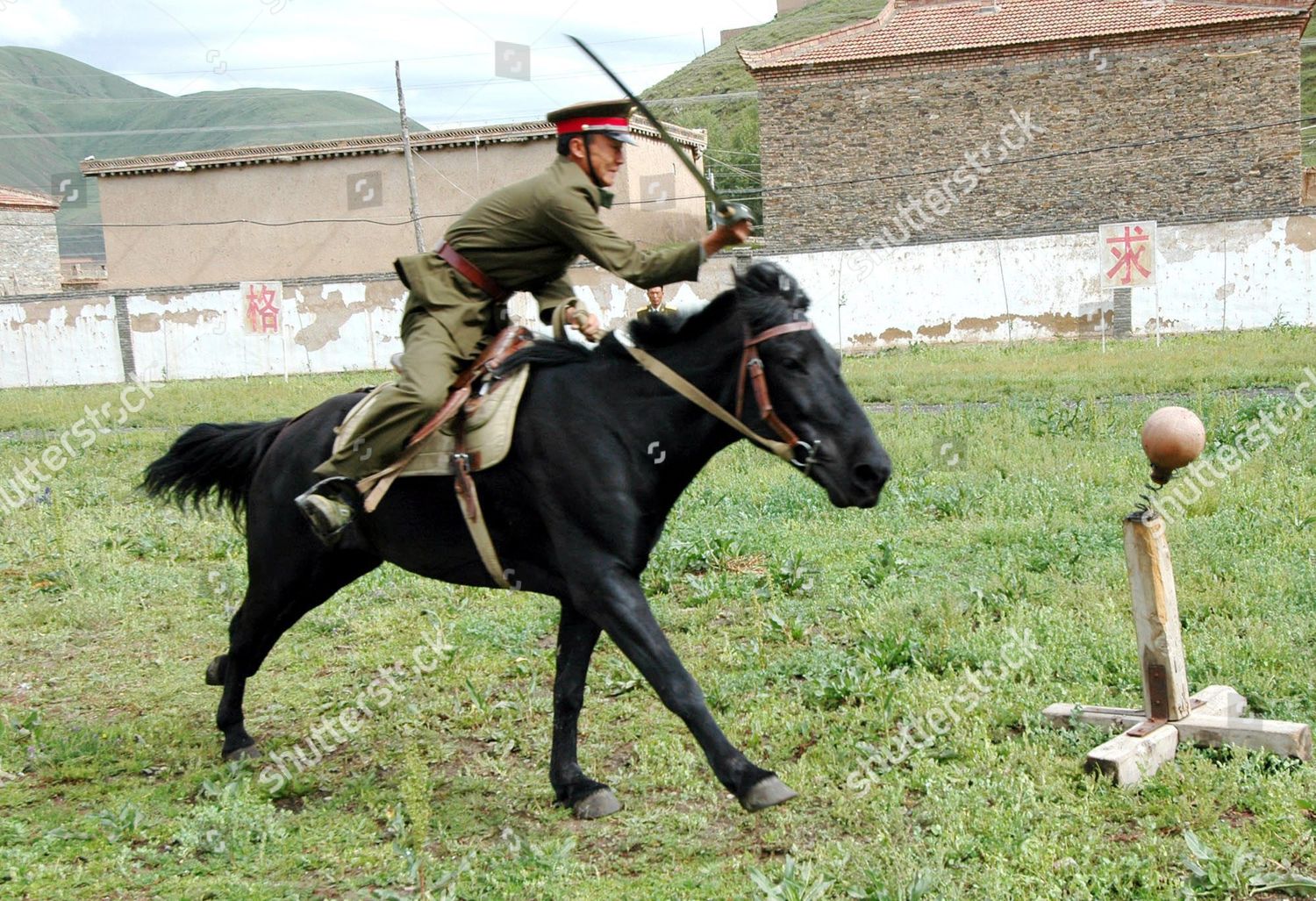 peoples-liberation-army-pla-cavalry-soldier-editorial-stock-photo