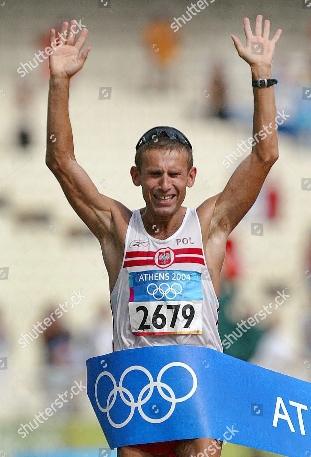 Robert Korzeniowski Poland Crosses Finish Line 50 Editorial Stock Photo Stock Image Shutterstock