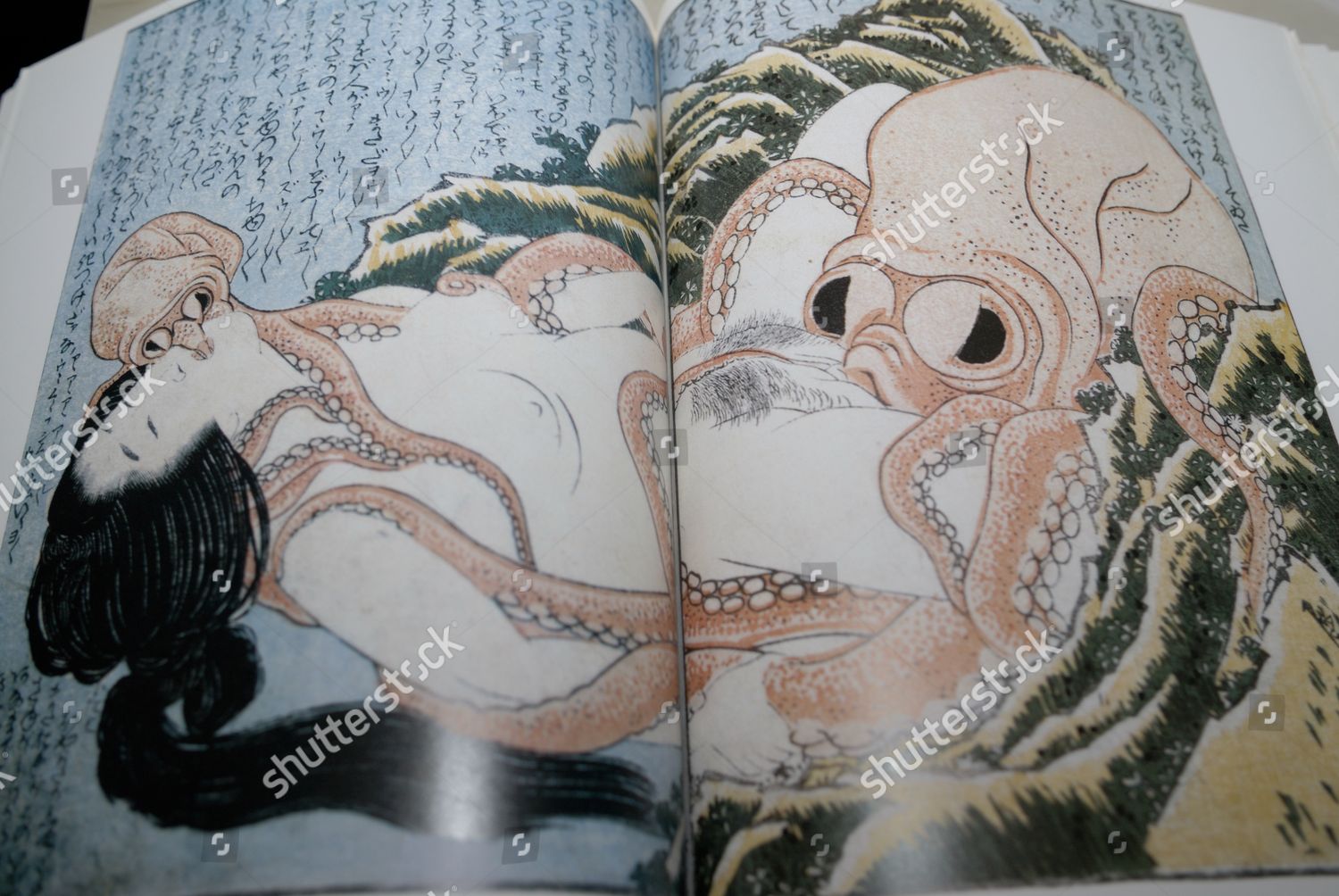 Copy Katsushika Hokusais Dream Fishermans Wife Tetsus Editorial Stock Photo Stock Image Shutterstock