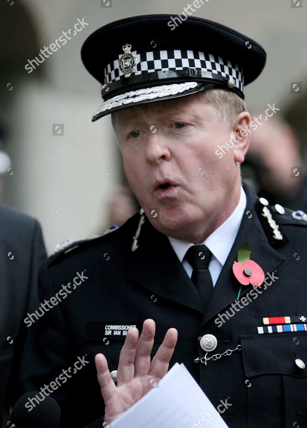 Metropolitan Police Commissioner Sir Ian Blair Editorial Stock Photo