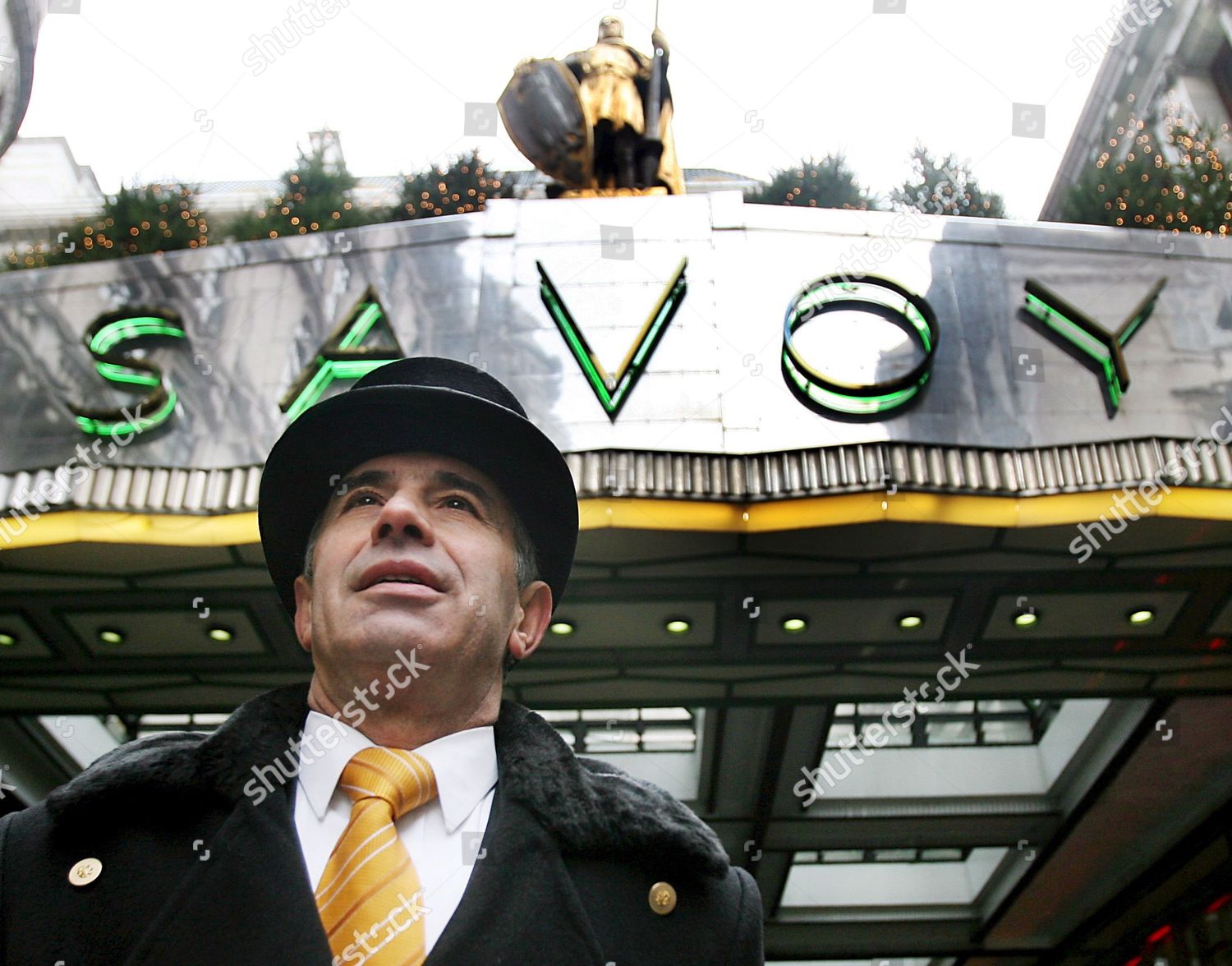 Savoy Doorman Outside Savoy Hotel London Editorial Stock Photo Stock