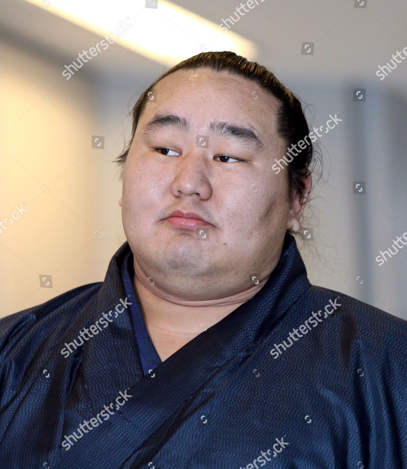 Mongolian Sumo Wrestler Asashoryu Upon His Editorial Stock Photo ...