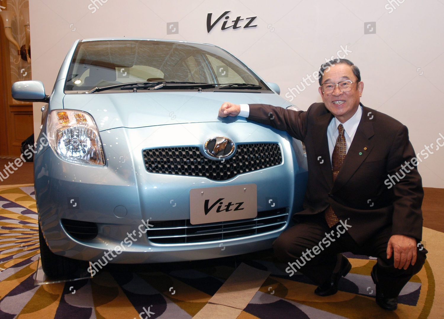 Toyota President Fujio Cho Presents Redesigned Editorial Stock Photo