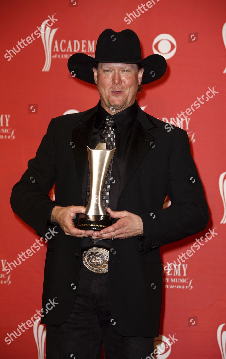 Us Country Singer Tracy Lawrence Holds Editorial Stock Photo - Stock