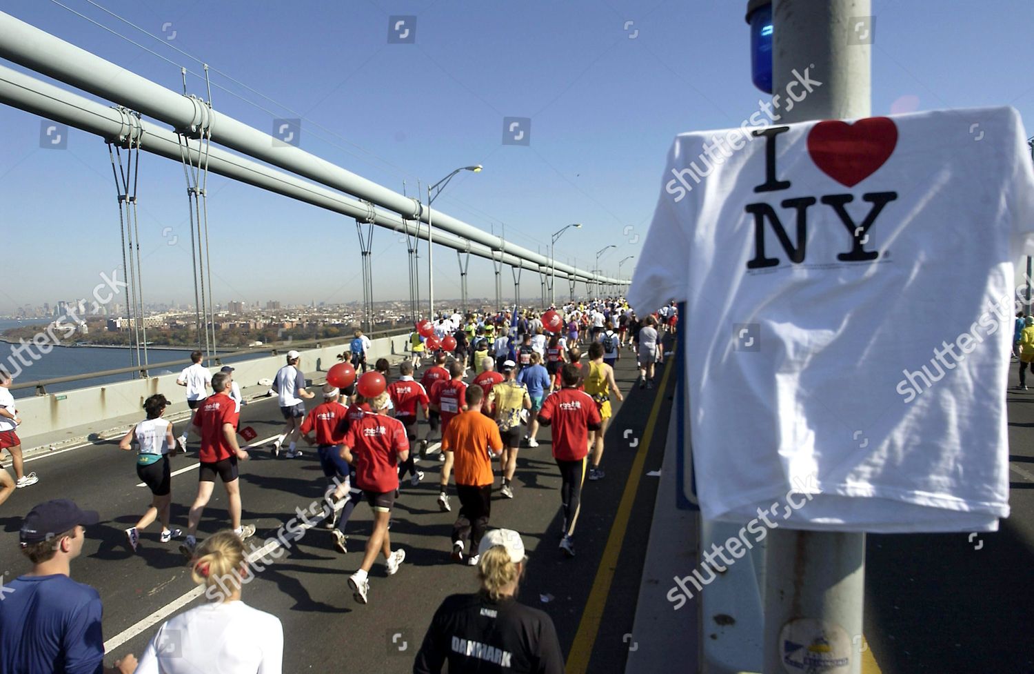 Runners Cross Verrazano Narrows Bridge Start Editorial Stock Photo ...