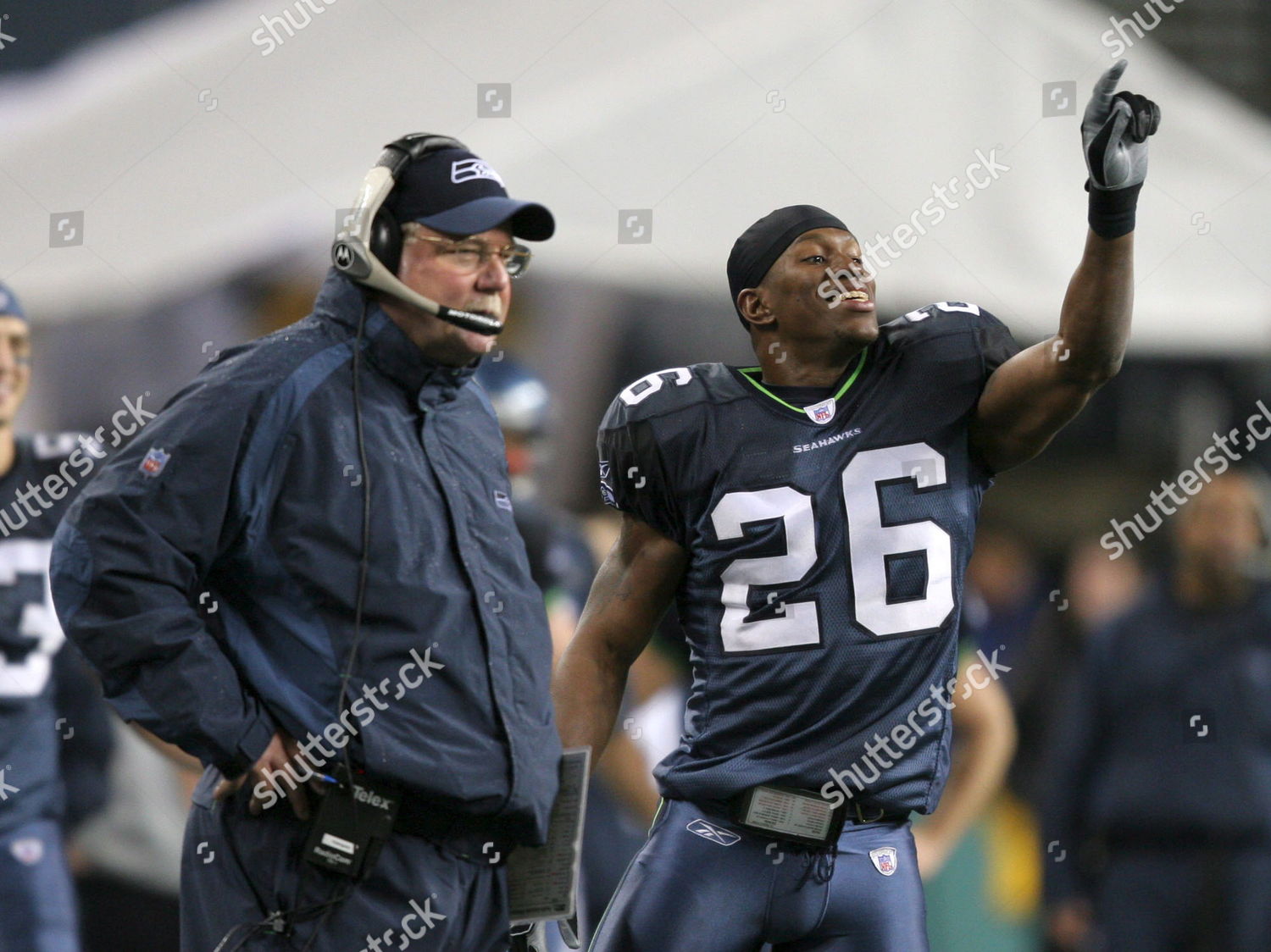 Seattle Seahawk Ken Hamlin R Taunts Editorial Stock Photo - Stock