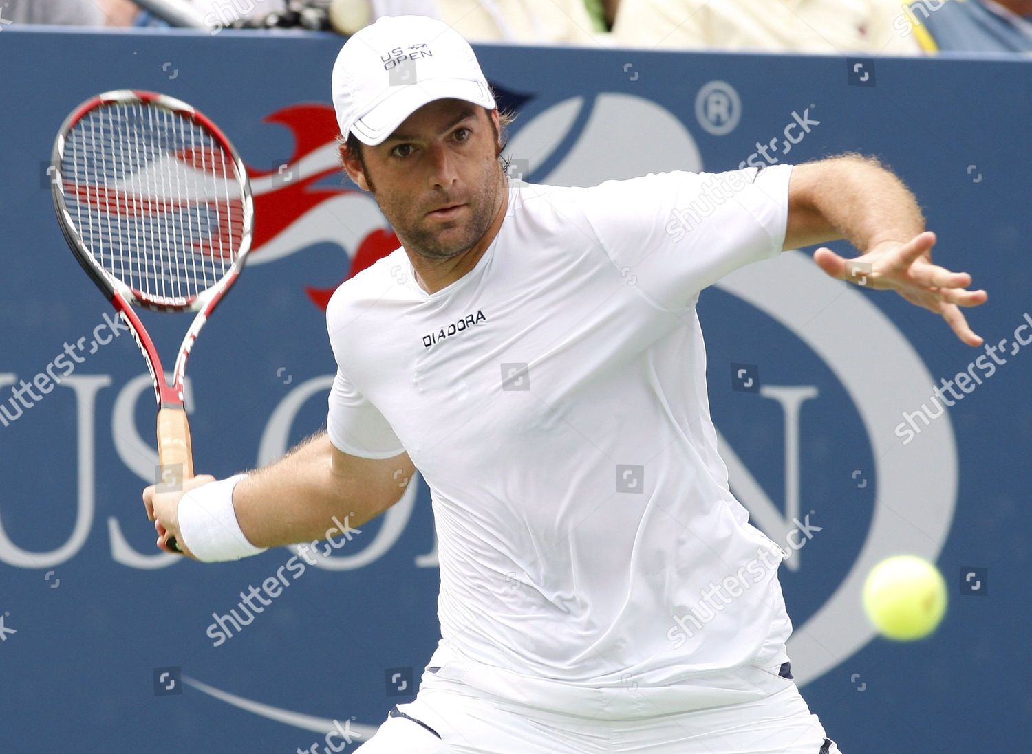 Agustin Calleri Argentina Hits Forehand Return Editorial Stock Photo ...