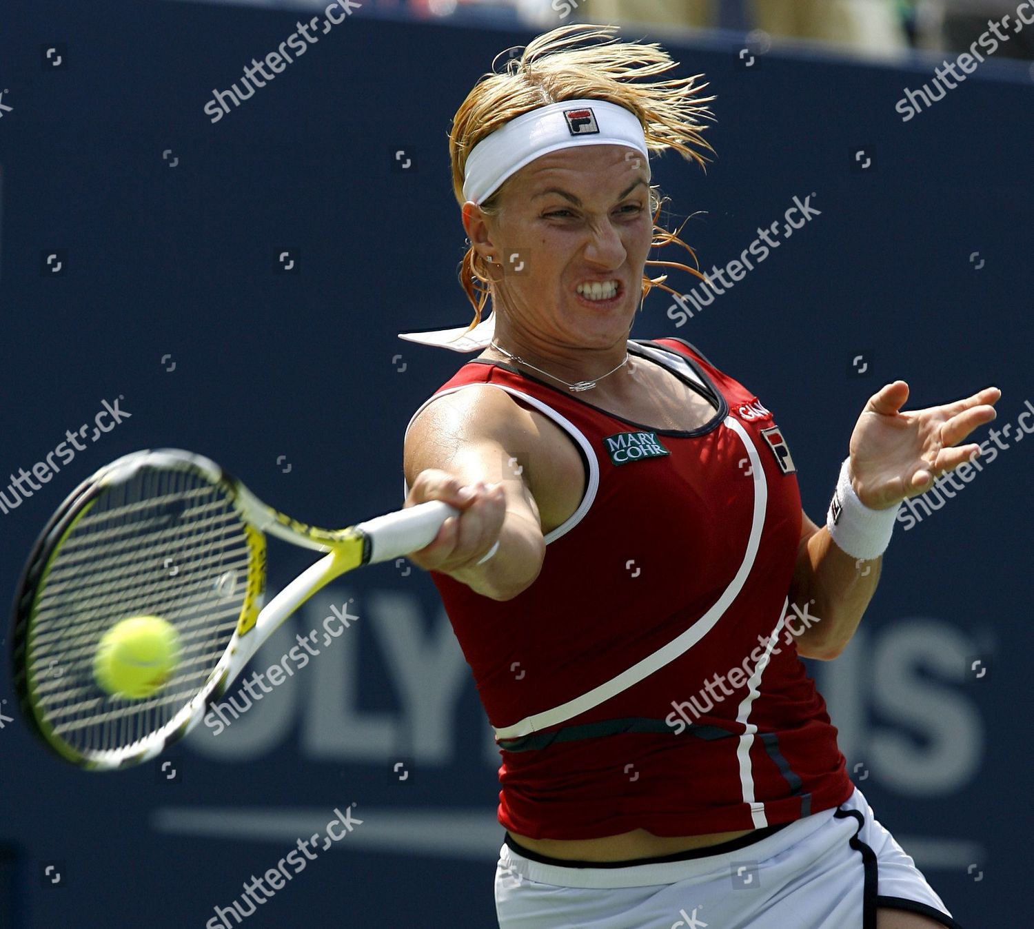 Svetlana Kuznetsova Russia Hits Forehand Return Editorial Stock Photo