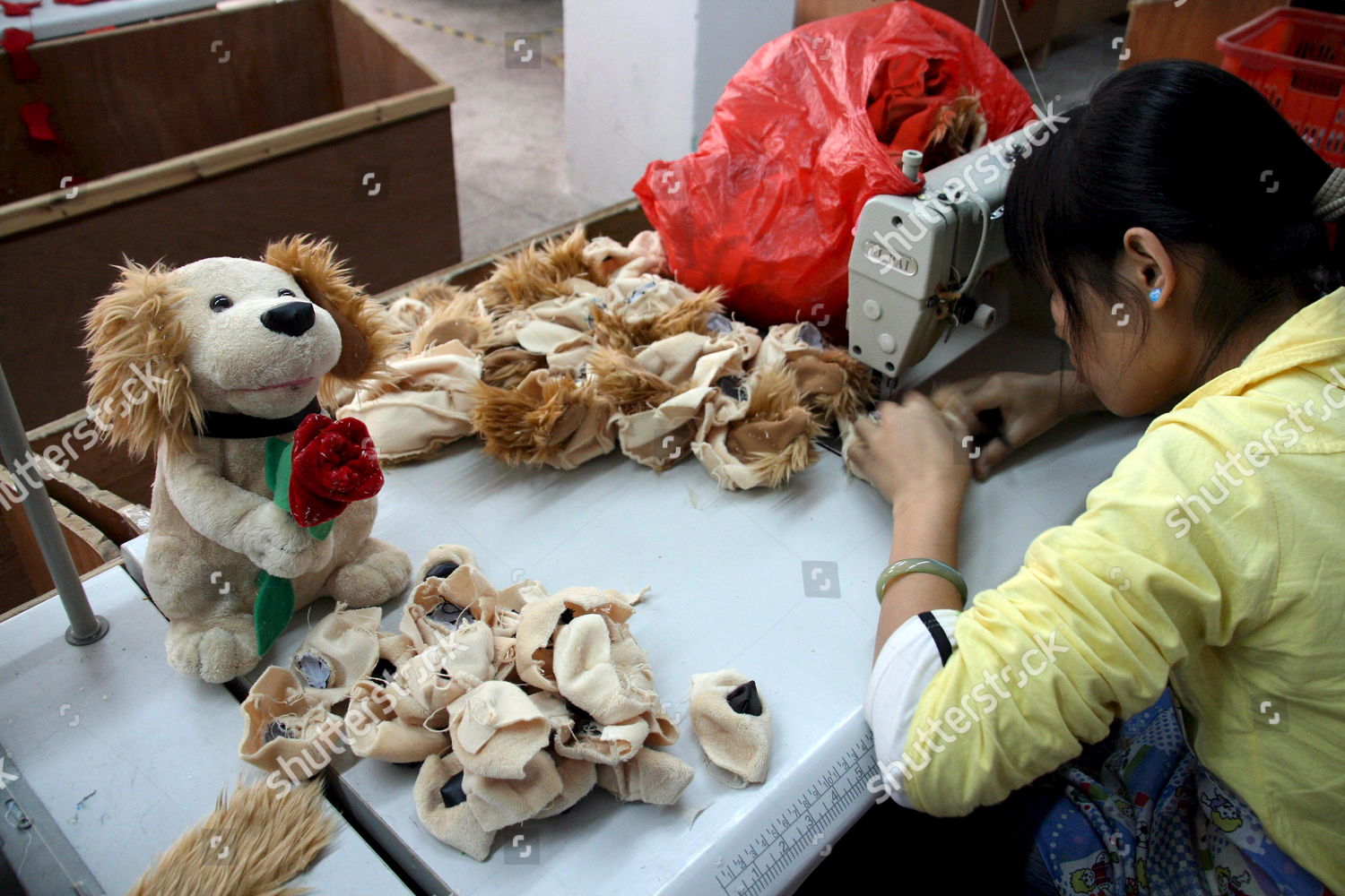Woman Works Plush Toy Factory Jinjiang Editorial Stock Photo - Stock Image  | Shutterstock