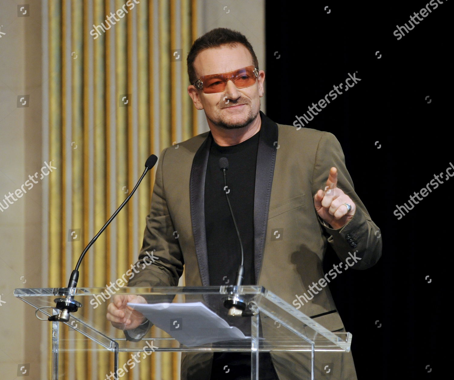 Irish Singer Bono Addresses Nobel Prize Editorial Stock Photo Stock