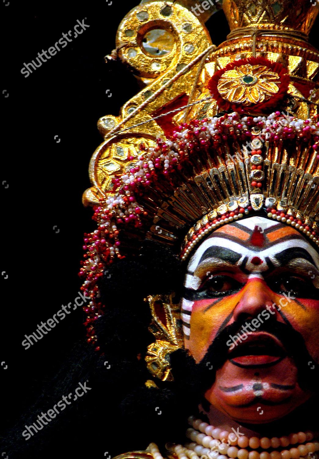 Artist Performs Karnataka States Traditional Yakshagana Editorial Stock ...