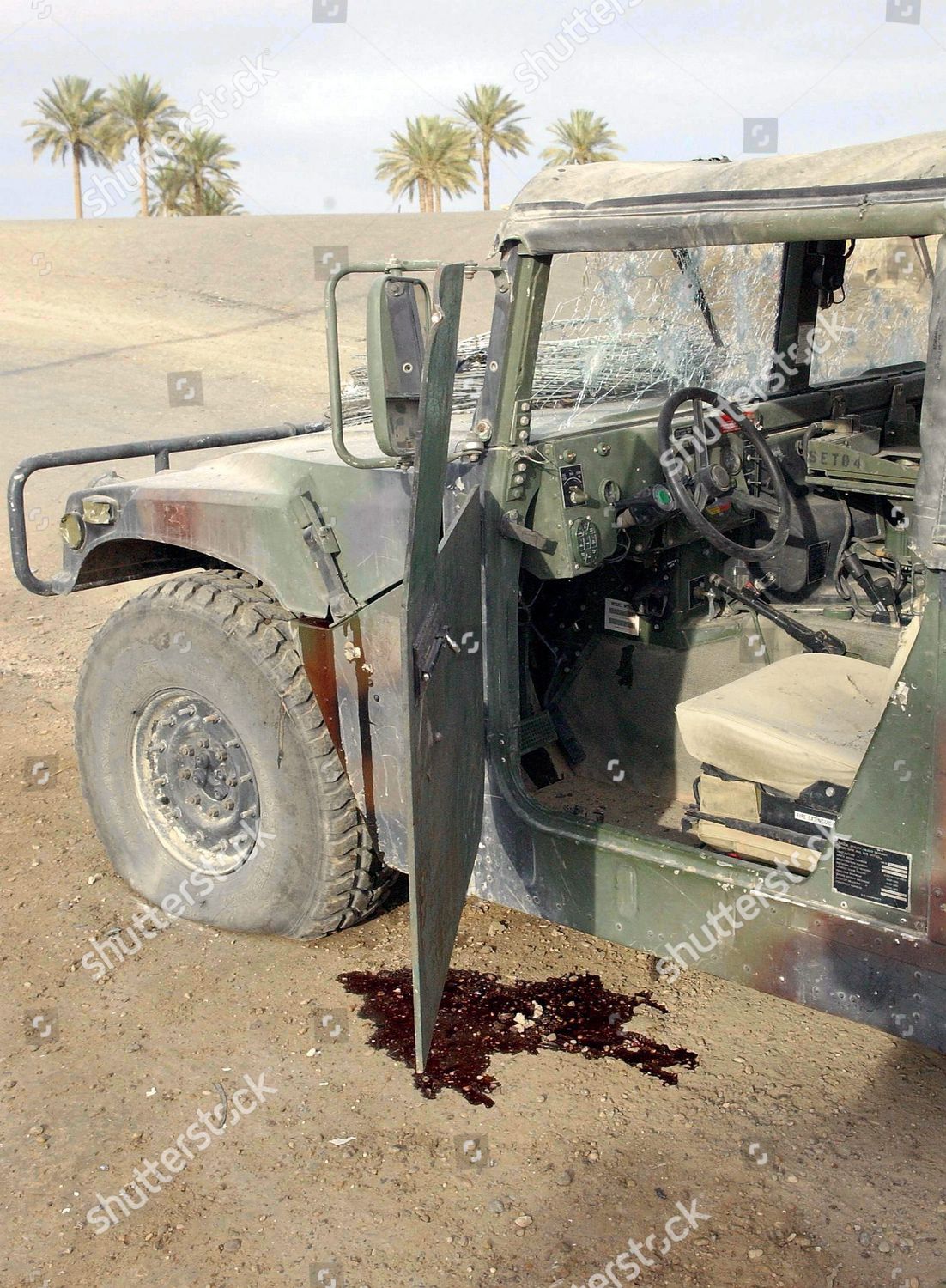 Bloodstain Seen Under Humvee Us 24 Marines Editorial Stock Photo Stock Image Shutterstock