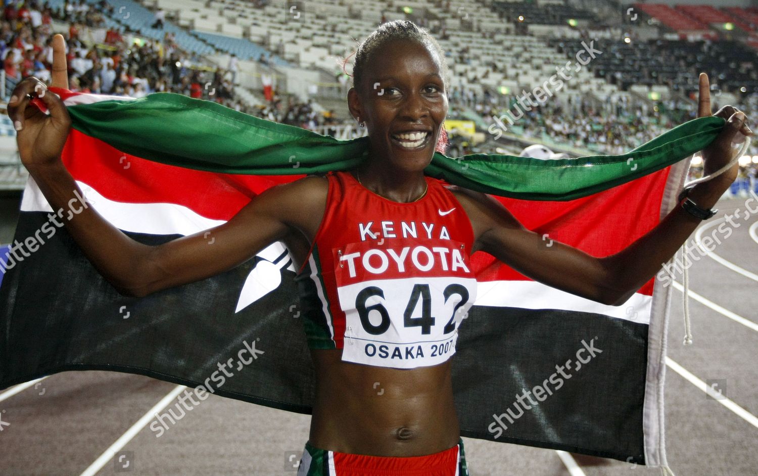 Jepkosgei Kenya Celebrates Winning 800m Editorial Stock Photo