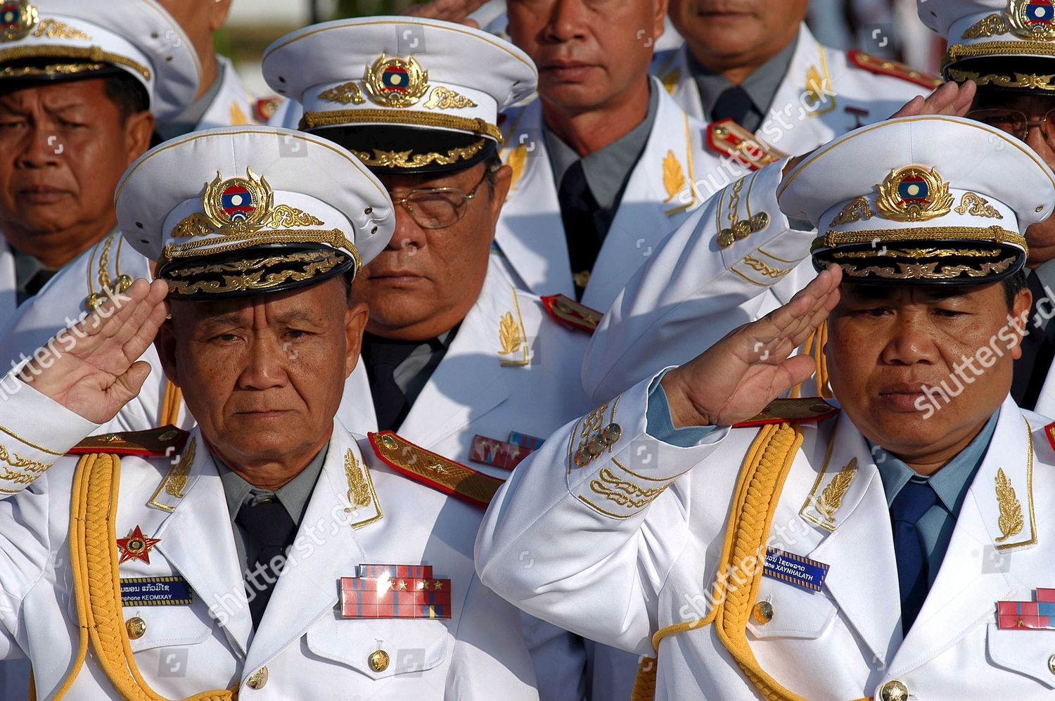 Senior Military Officers Salute During Ceremony Editorial Stock Photo ...