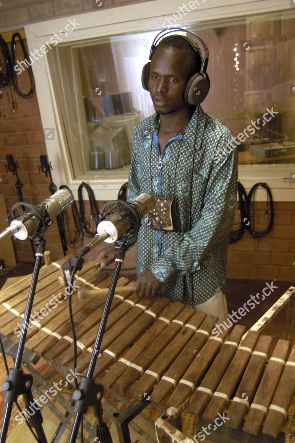 Lamine Plays Balafon West African Xylophone Editorial Stock Photo