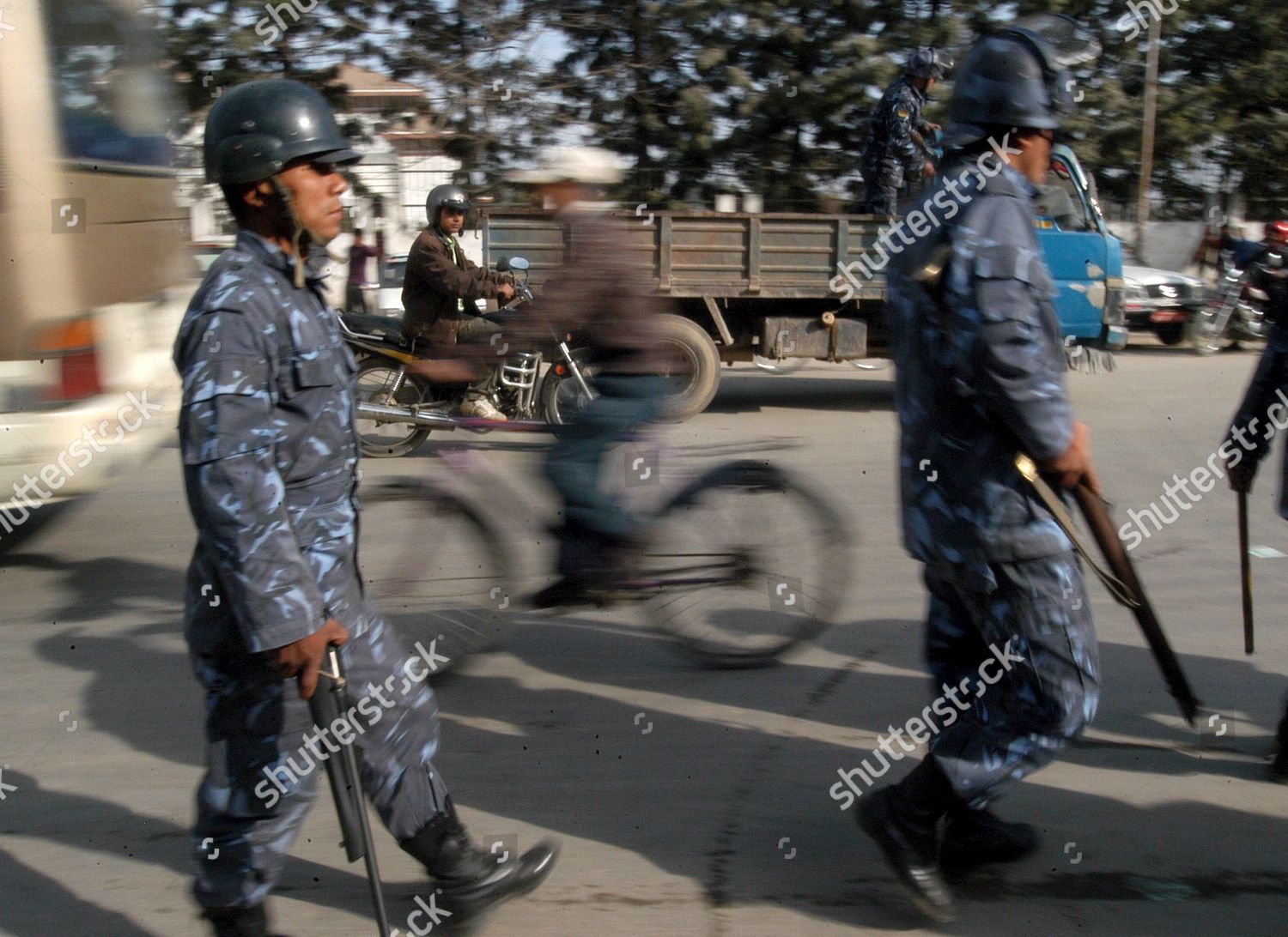 Nepalese Police Remain Vigilant New Baneshwor Editorial Stock Photo ...