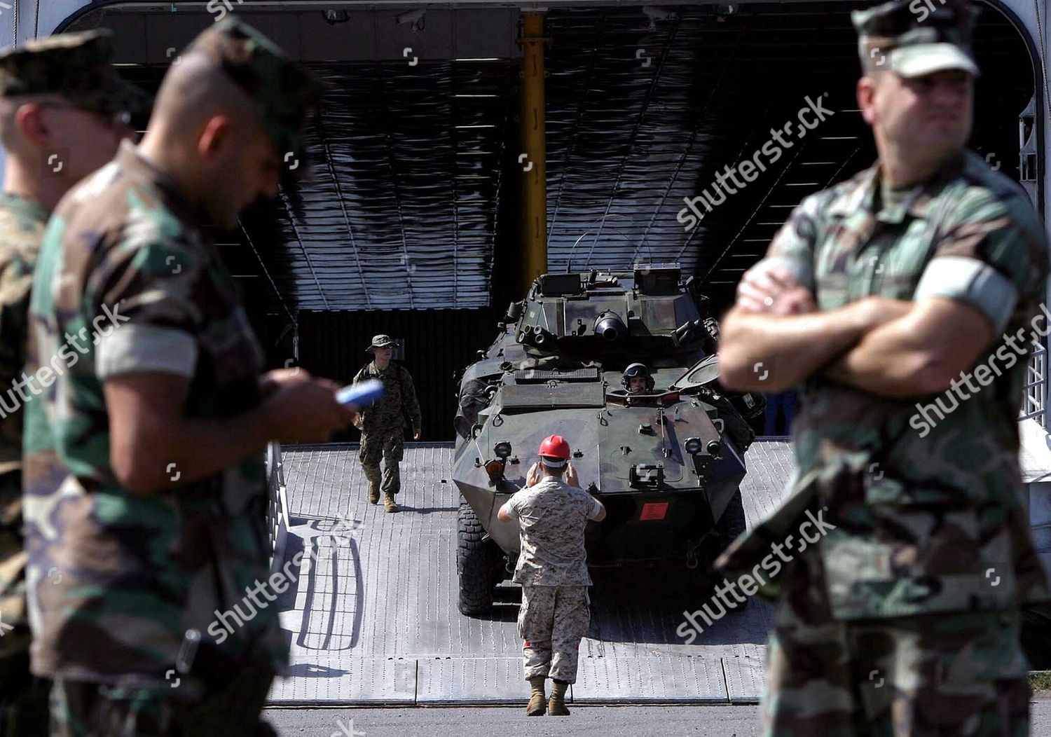 Us Marines Light Armored Vehicle Disembarks Editorial Stock Photo