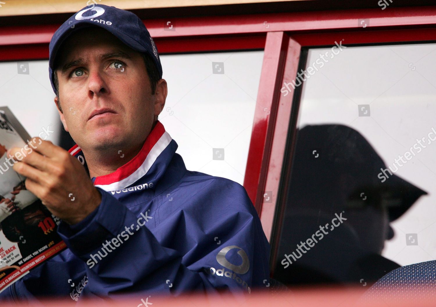 england-cricket-captain-michael-vaughan-looks-editorial-stock-photo