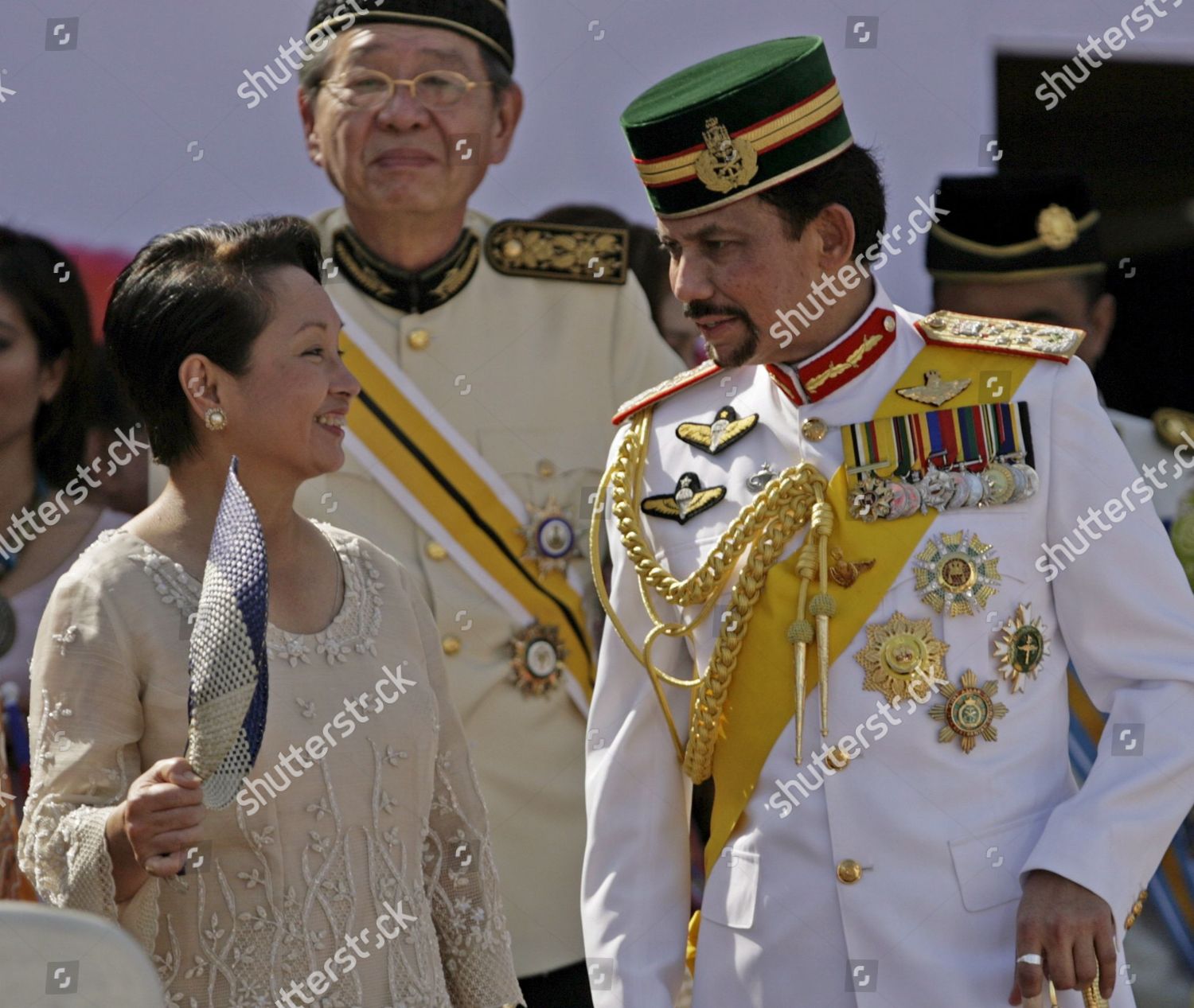 Visiting Brunei Sultan Hassanal Bolkiah R Editorial Stock Photo - Stock ...