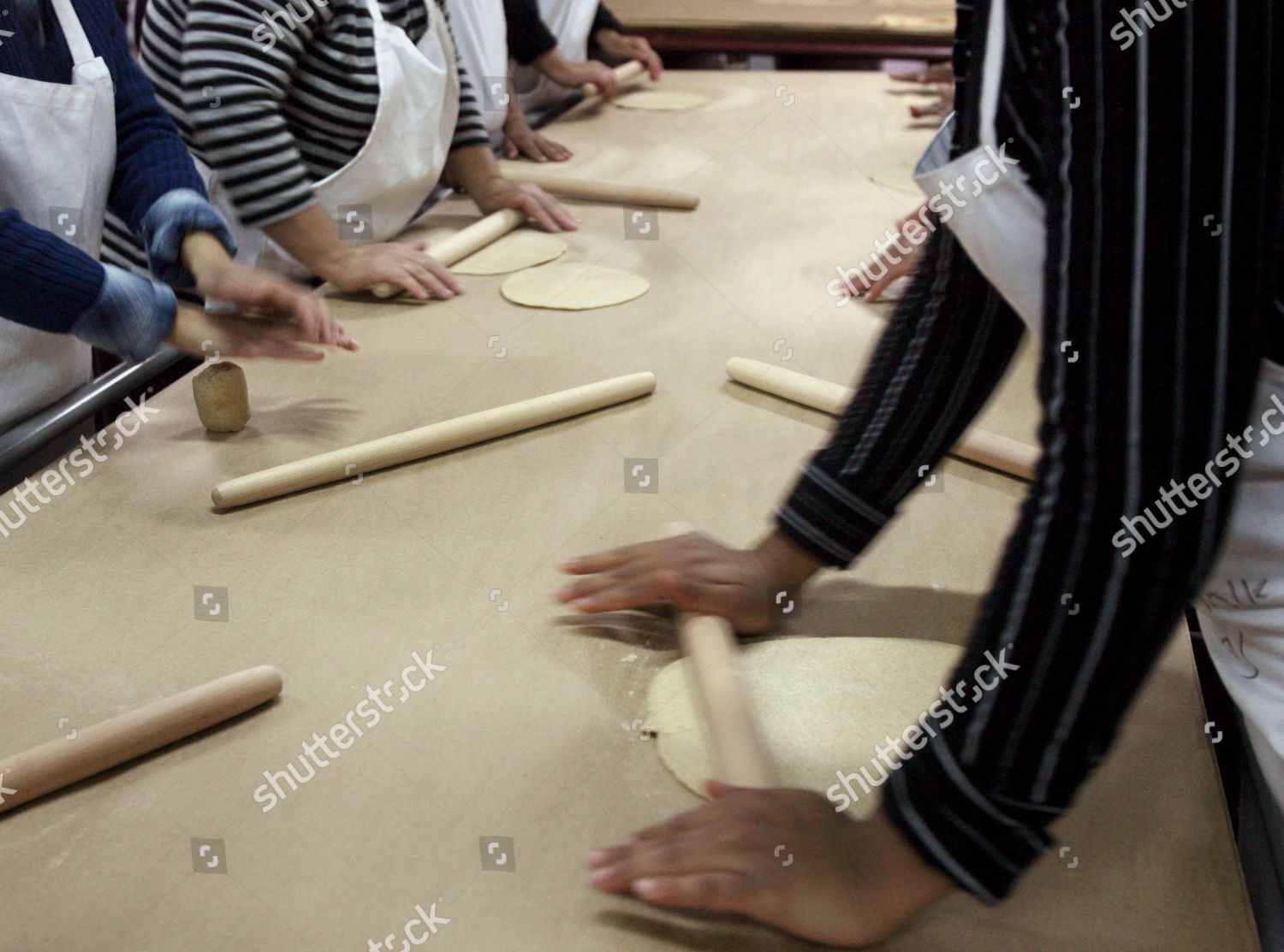Ultraorthodox Jewish Women Use Sticks Roll Editorial Stock Photo