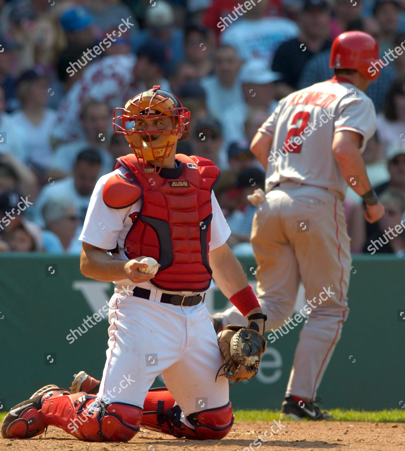 Boston Red Sox Catcher Jason Varitek Editorial Stock Photo - Stock Image