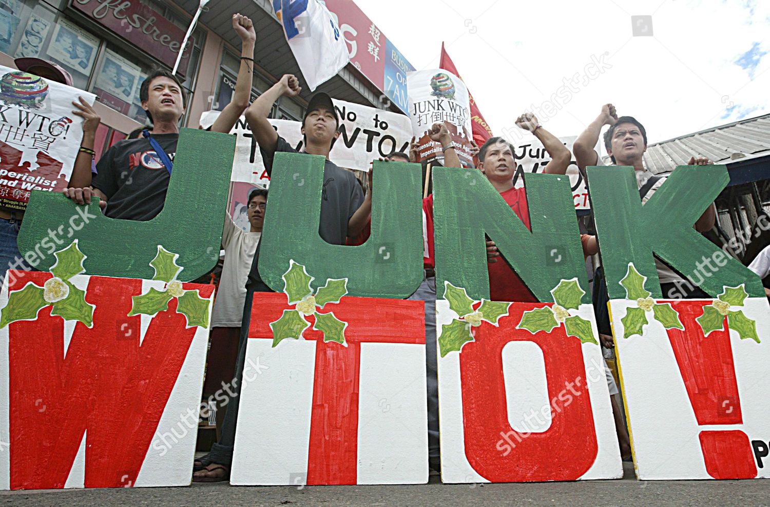 Members Militant Groups Advocating Rights Filipino Editorial Stock