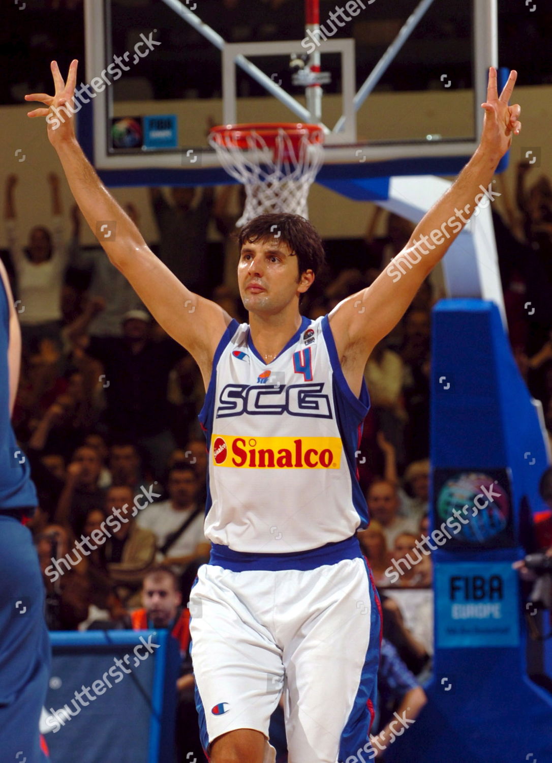 Dejan Bodiroga Serbia Montenegro Celebrates After Editorial Stock Photo