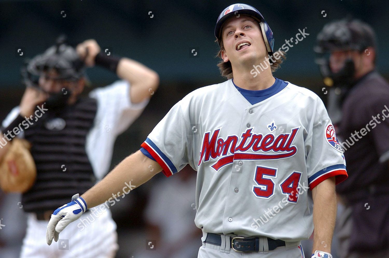 Montreal Expos Zack Day Reacts After Editorial Stock Photo - Stock Image