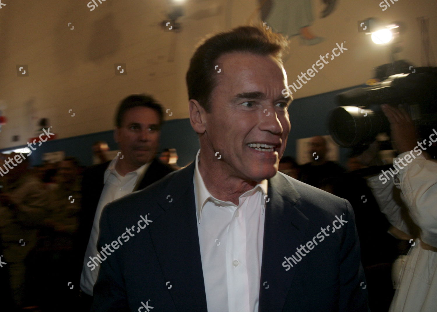 California Governor Arnold Schwarzenegger Arrives His Editorial Stock