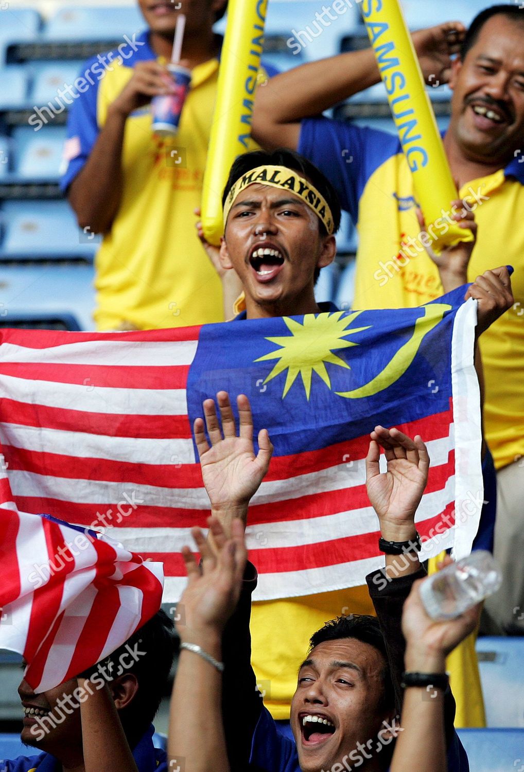 Malaysian Supporter Holds Malaysian National Flag Editorial Stock Photo ...