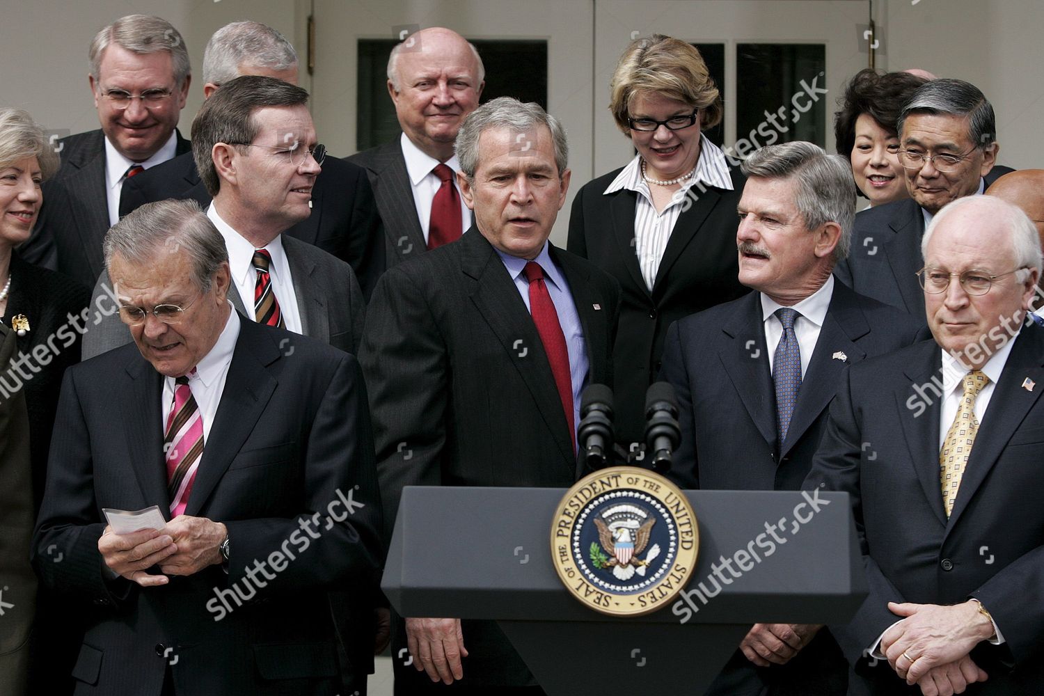 Us President George W Bush Cl His Editorial Stock Photo Stock