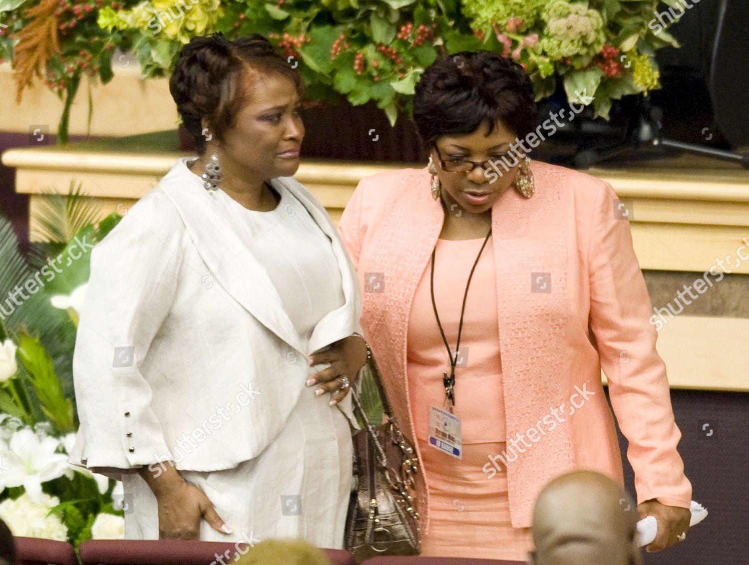 Rhonda Mccullough L Arrives Memorial Service Editorial Stock Photo
