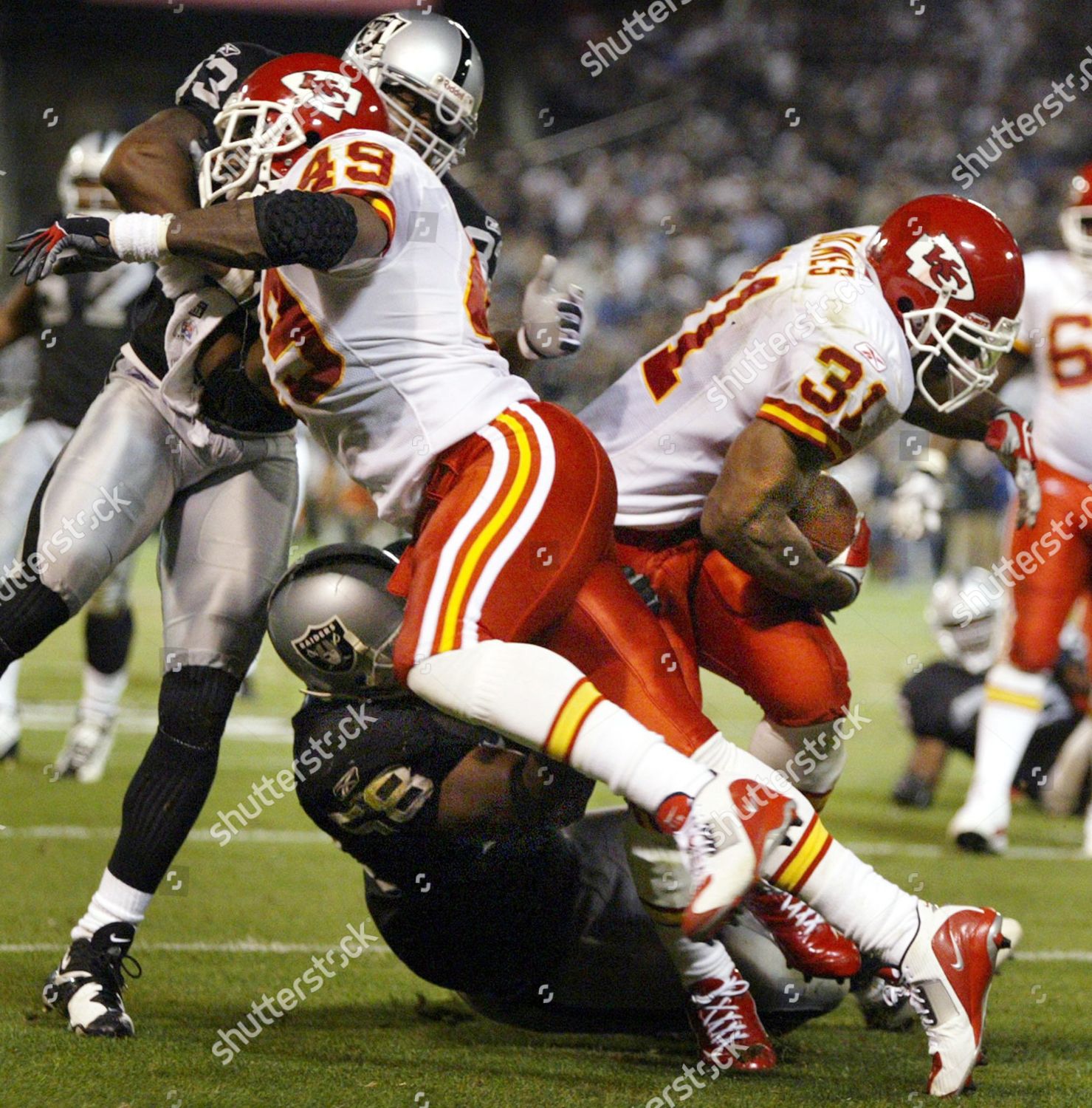 Oakland, California, USA. 20th Oct, 2003. Kansas City Chiefs