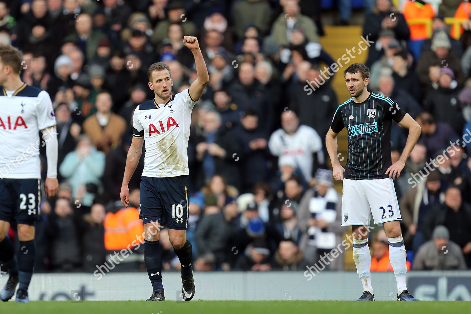 Harry Kane Tottenham Hotspur Celebrates Scoring Editorial Stock Photo ...