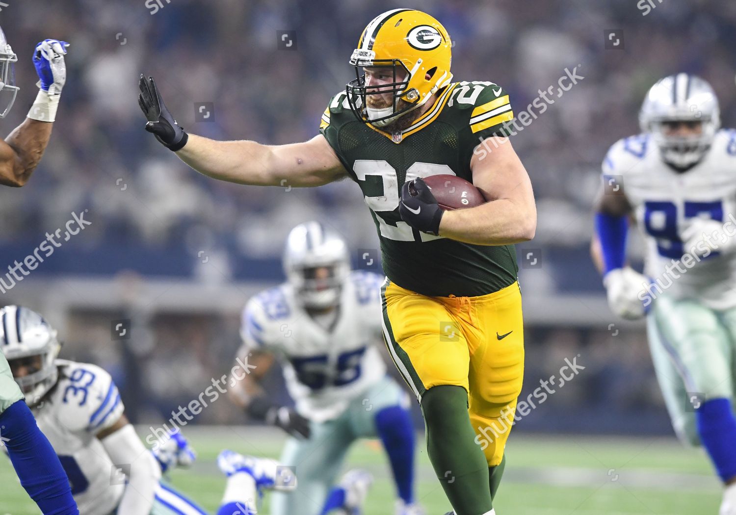 Green Bay Packers Fullback Aaron Ripkowski Editorial Stock Photo - Stock  Image