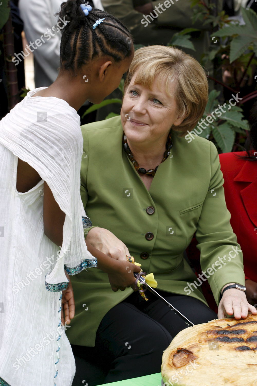 German Chancellor Dr Angela Merkel Helps Editorial Stock Photo - Stock ...