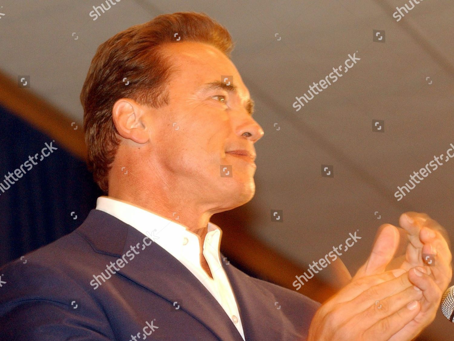 California Gubernatorial Candidate Arnold Schwarzenegger Receives