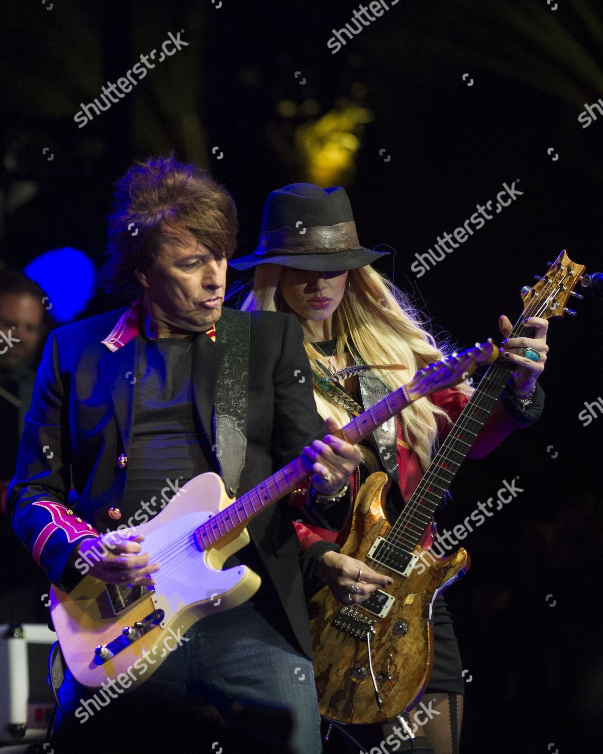 Richie Sambora Performs Orianthi Panagaris Editorial Stock Photo ...