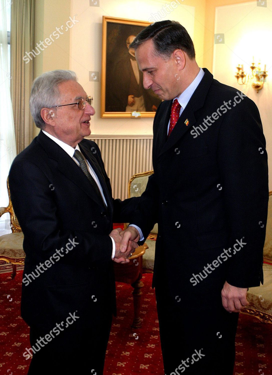 Romanian Foreign Ministry Mircea Geoana R Shakes Editorial Stock Photo Stock Image Shutterstock