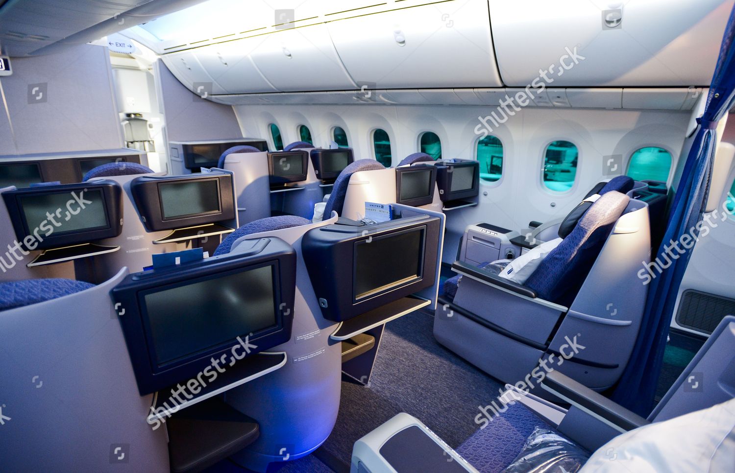 Interior Boeing 787 Dreamliner Operated By United Editorial
