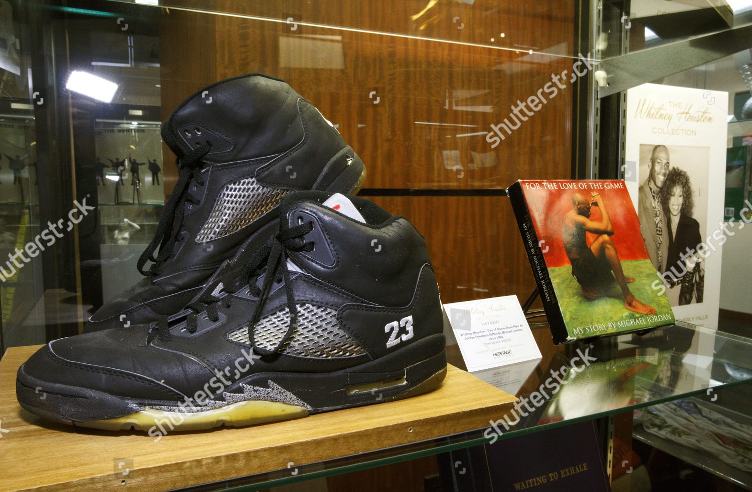 Pair Air Jordan Basketball Shoes Given Late Editorial Stock Photo