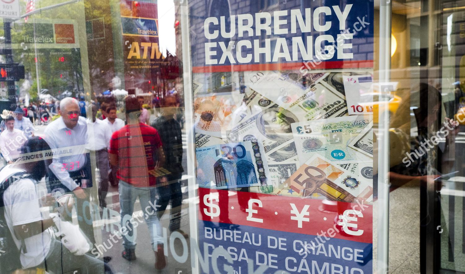 View Sign Currency Exchange Kiosk New York Editorial Stock Photo Stock Image Shutterstock