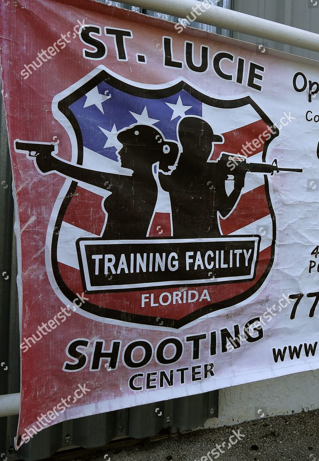Sign Shown Outside St Lucie Shooting Editorial Stock Photo Stock Image Shutterstock