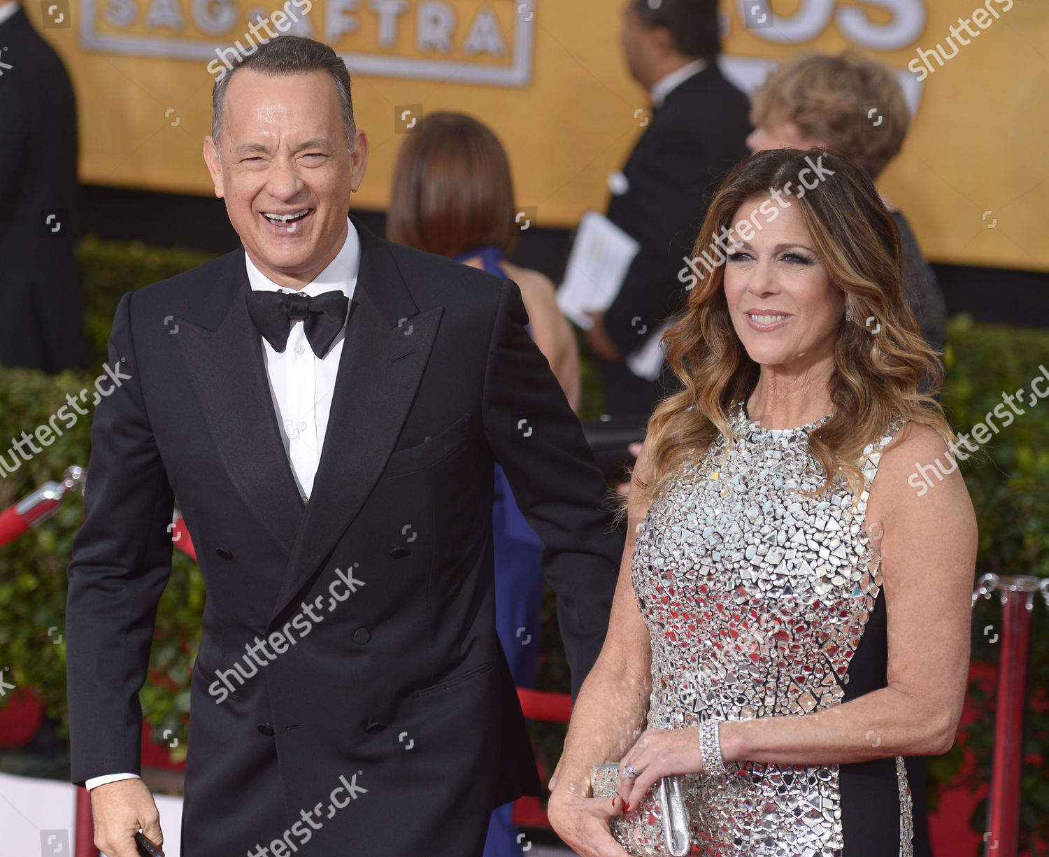 US ACTOR TOM HANKS HIS WIFE Editorial Stock Photo - Stock Image