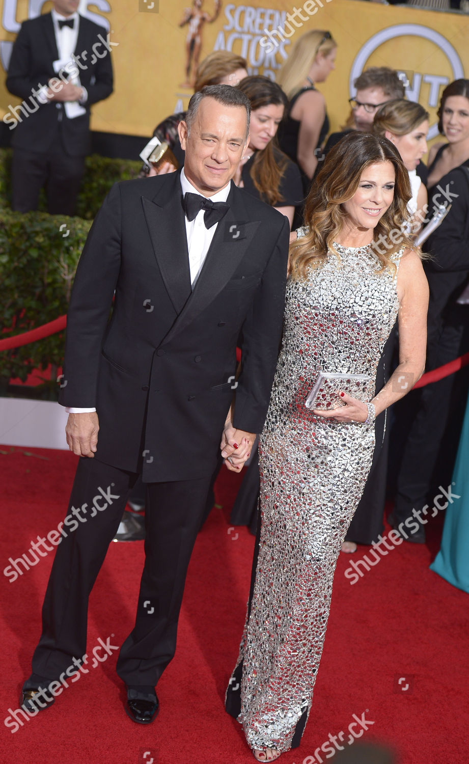 Us Actor Tom Hanks His Wife Editorial Stock Photo - Stock Image
